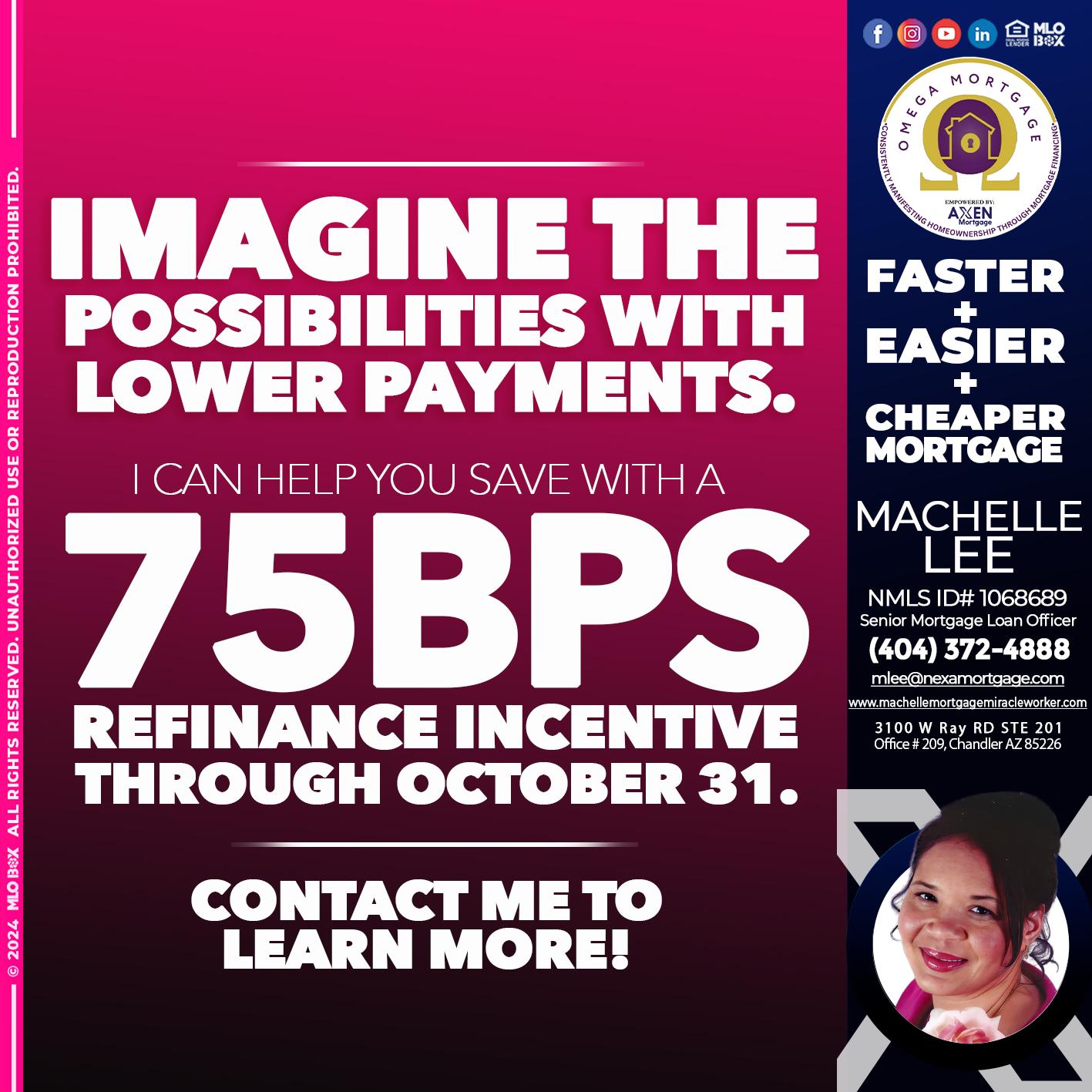 IMAGINE - Machelle Lee -Reverse and Residential Mortgage Loan Expert