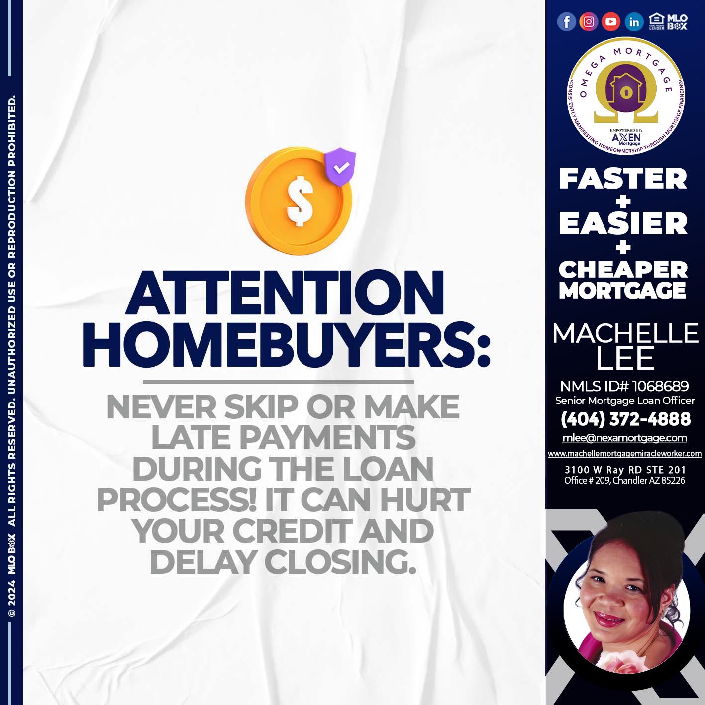 attention - Machelle Lee -Reverse and Residential Mortgage Loan Expert