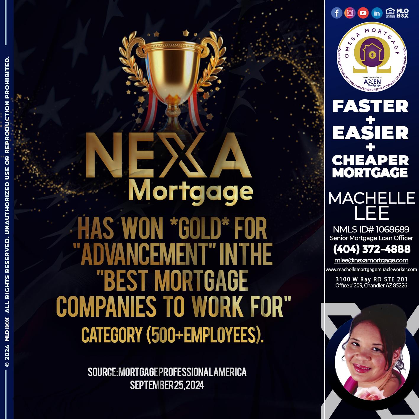 nexa 500 2 - Machelle Lee -Reverse and Residential Mortgage Loan Expert