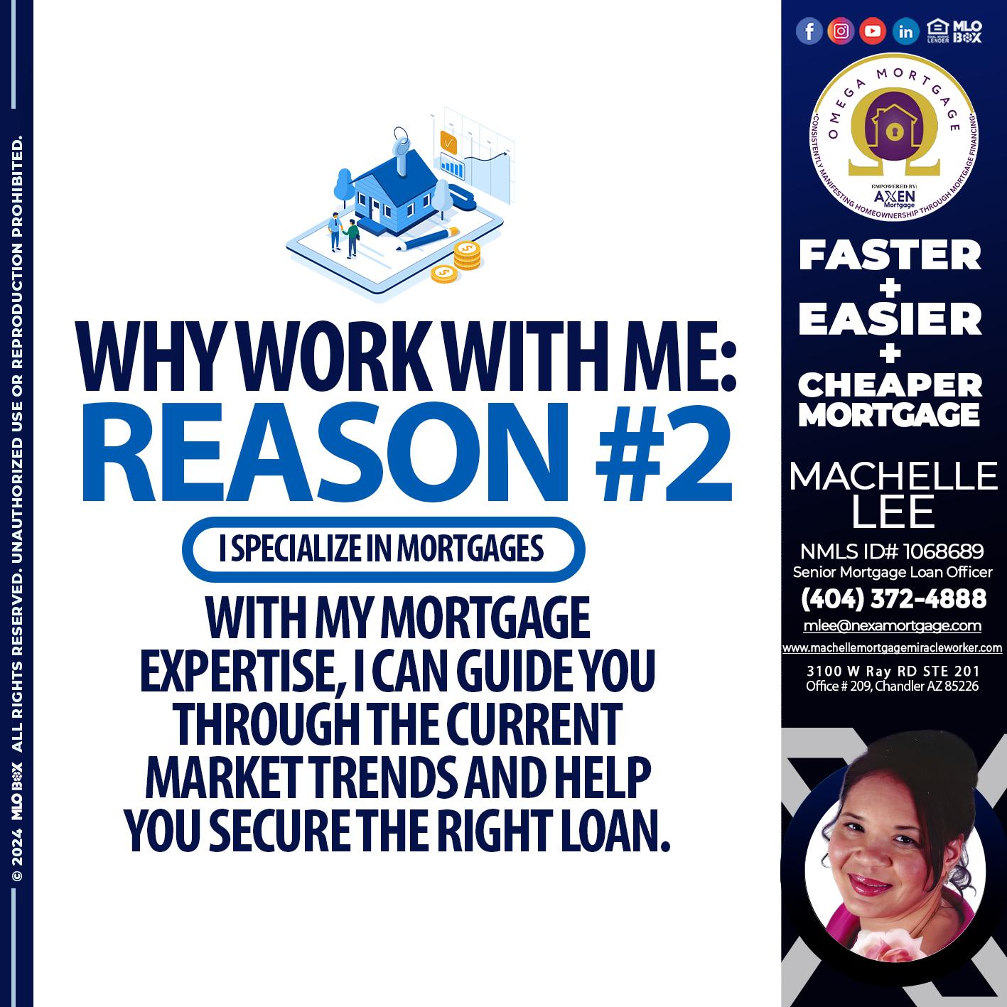 REASON 2 - Machelle Lee -Reverse and Residential Mortgage Loan Expert