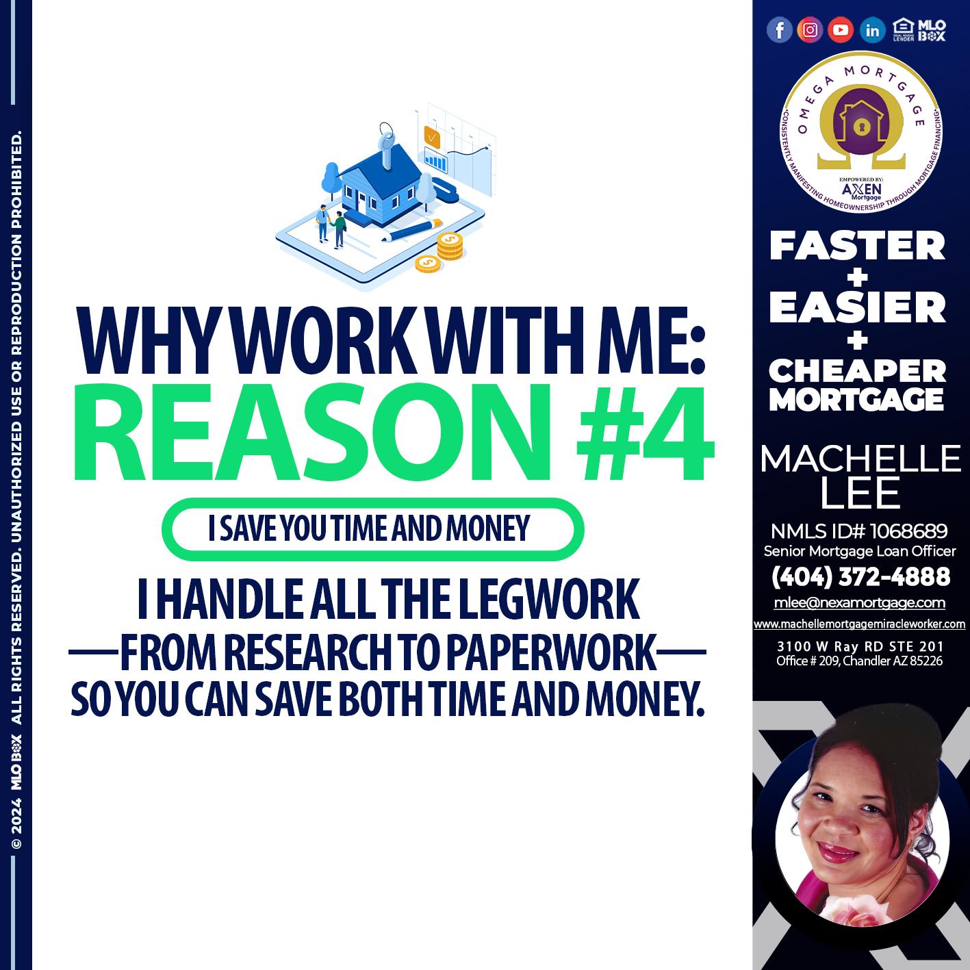 reason 4 - Machelle Lee -Reverse and Residential Mortgage Loan Expert