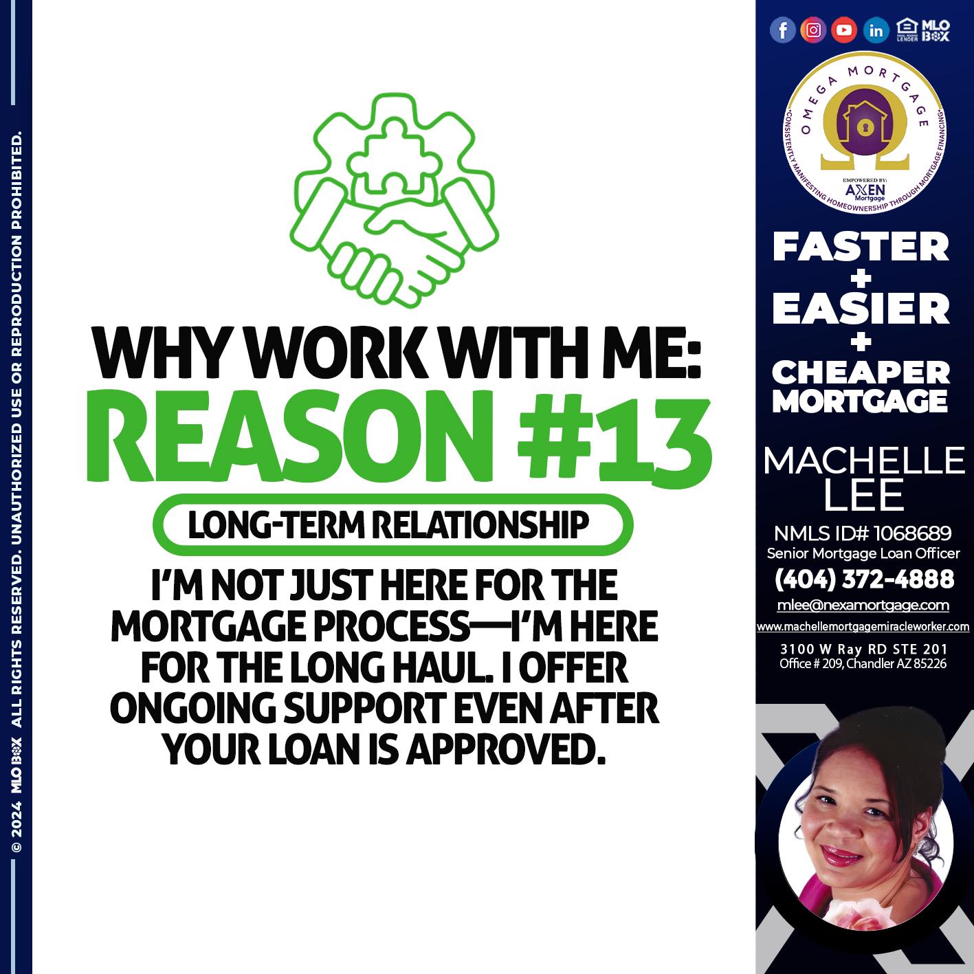 R13 - Machelle Lee -Reverse and Residential Mortgage Loan Expert