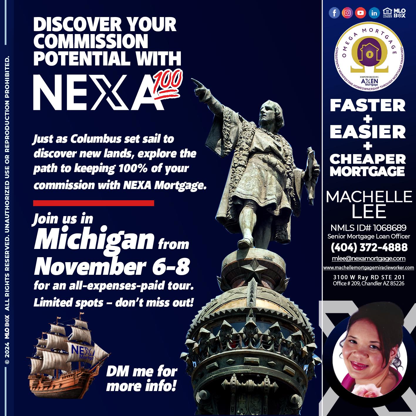 columbus day - Machelle Lee -Reverse and Residential Mortgage Loan Expert