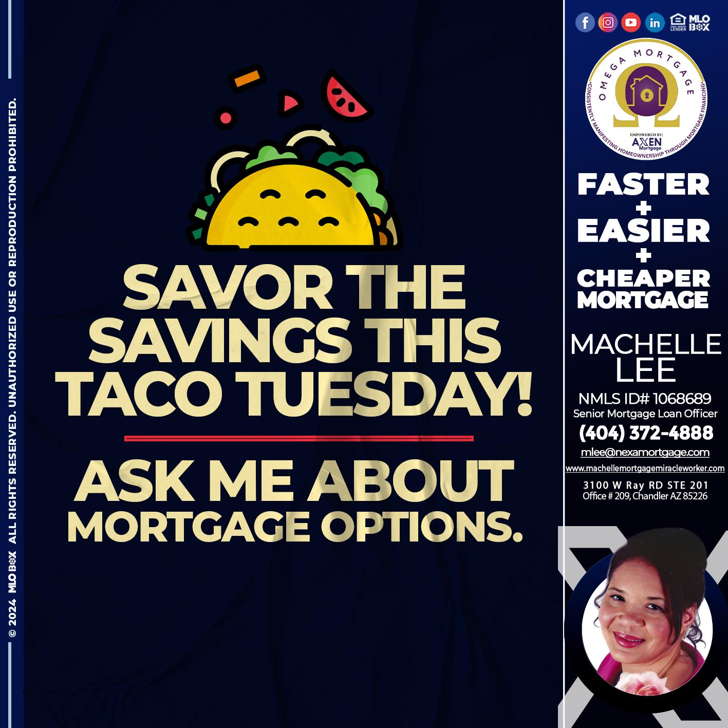 SAVOR THE SAVINGS - Machelle Lee -Reverse and Residential Mortgage Loan Expert
