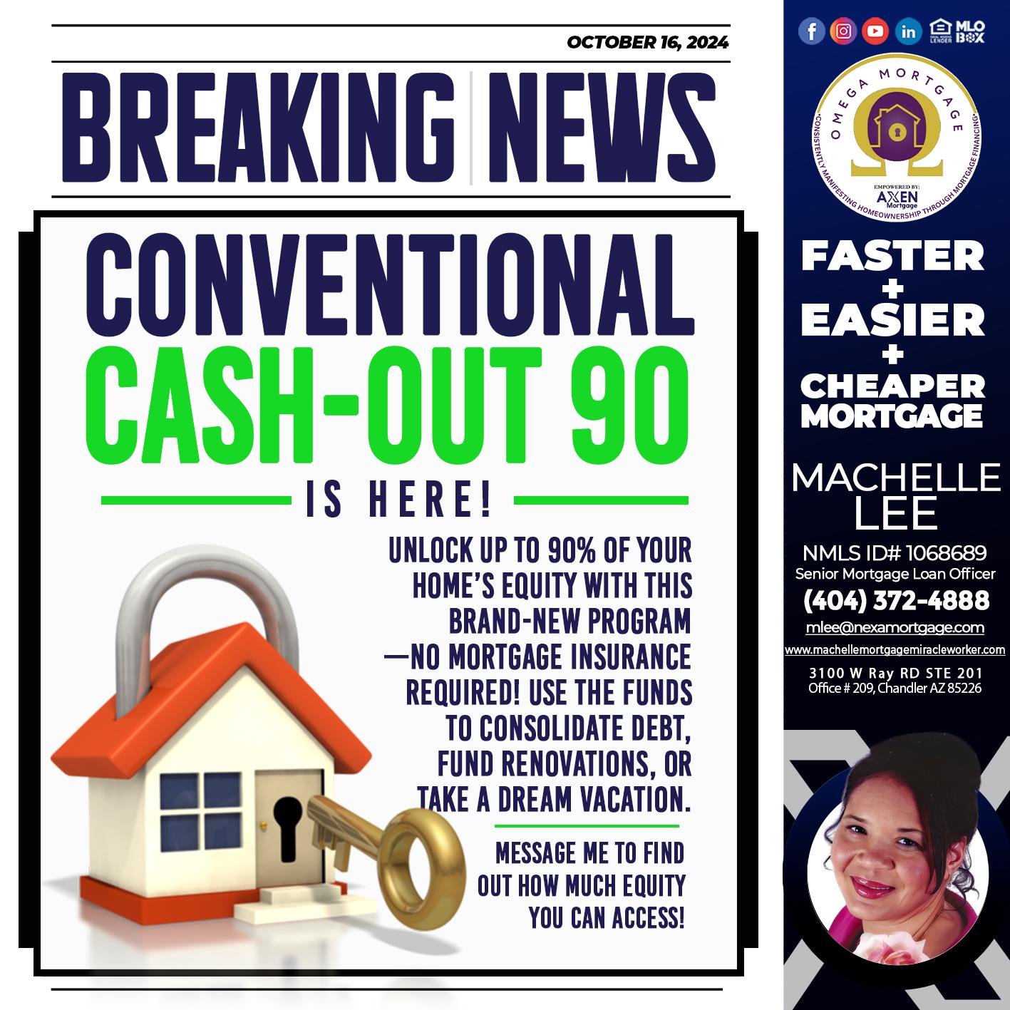 BREAKING NEWS - Machelle Lee -Reverse and Residential Mortgage Loan Expert
