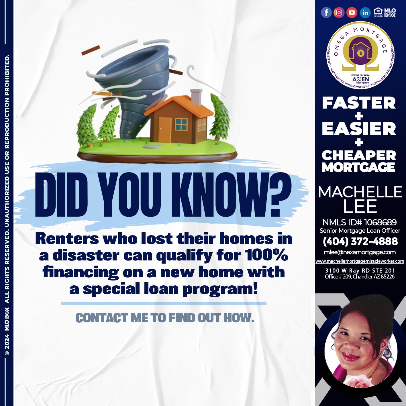 did you know? - Machelle Lee -Reverse and Residential Mortgage Loan Expert