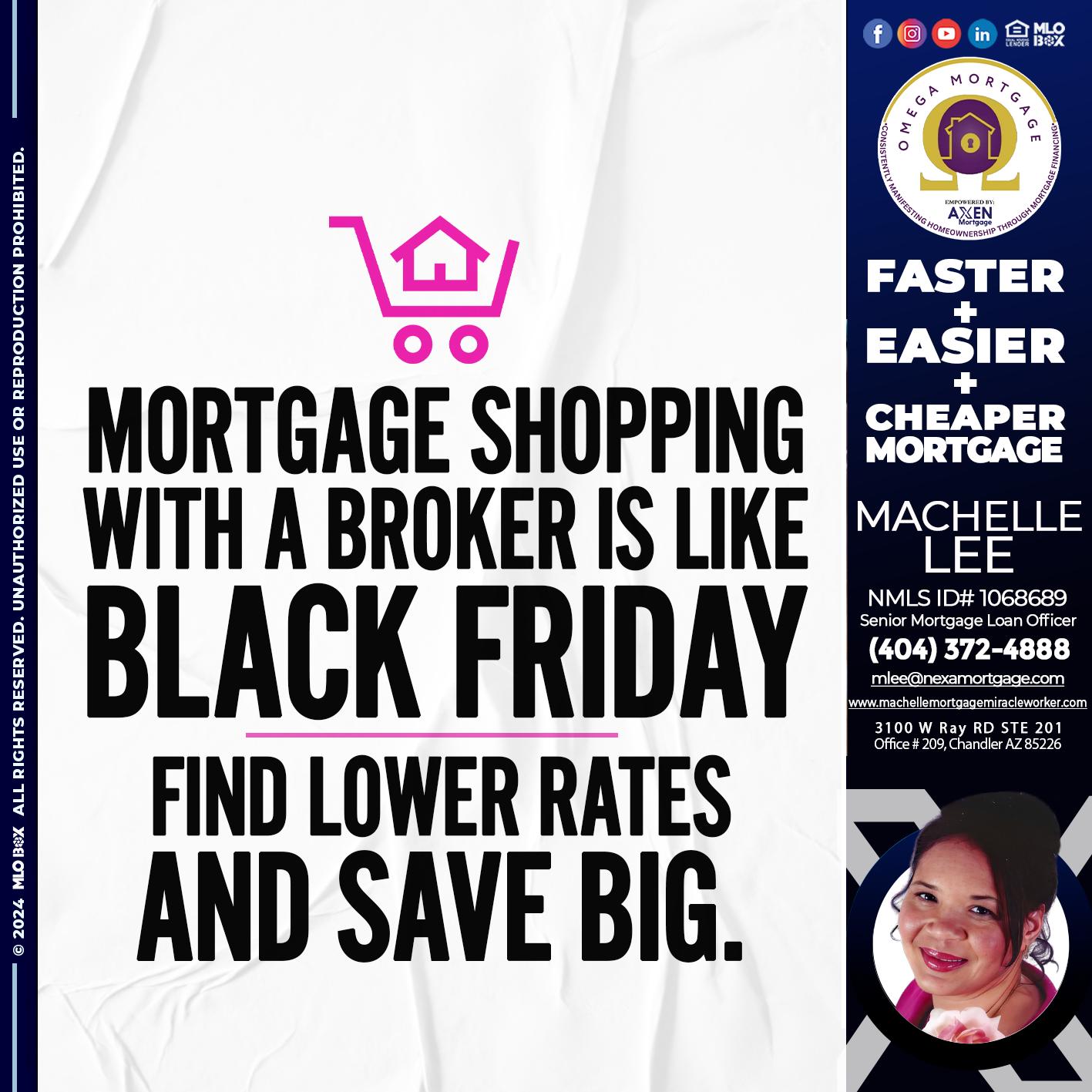 MORTGAGE SHOPPING - Machelle Lee -Reverse and Residential Mortgage Loan Expert
