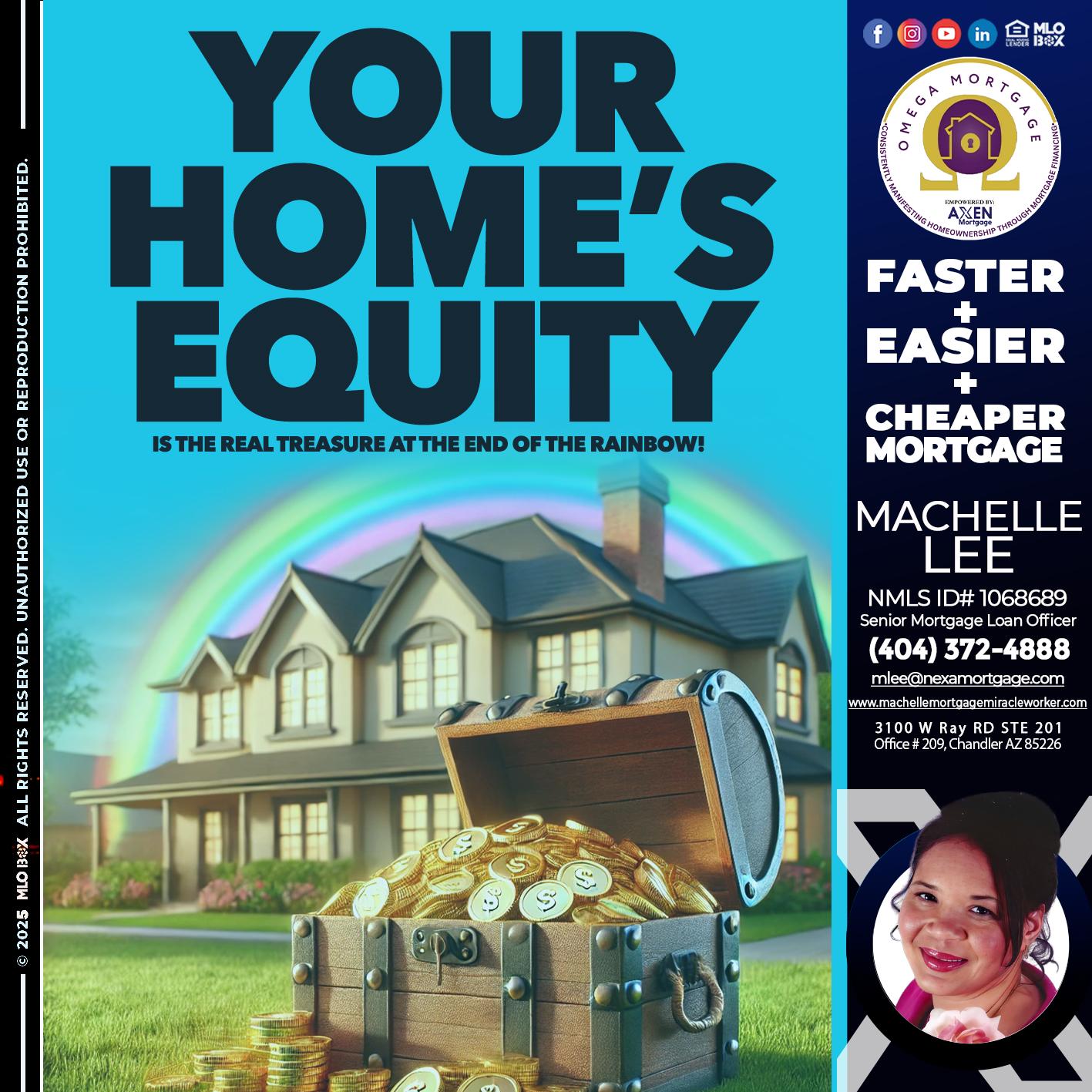 YOUR HOME´S EQUITY - Machelle Lee -Reverse and Residential Mortgage Loan Expert