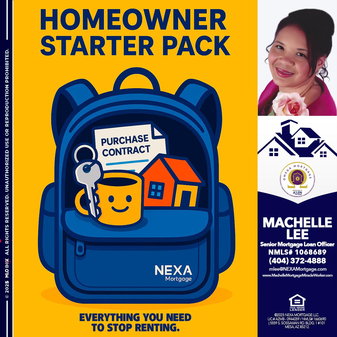 NEED A HOMEOWNER PACK.. - Machelle Lee -Reverse and Residential Mortgage Loan Expert