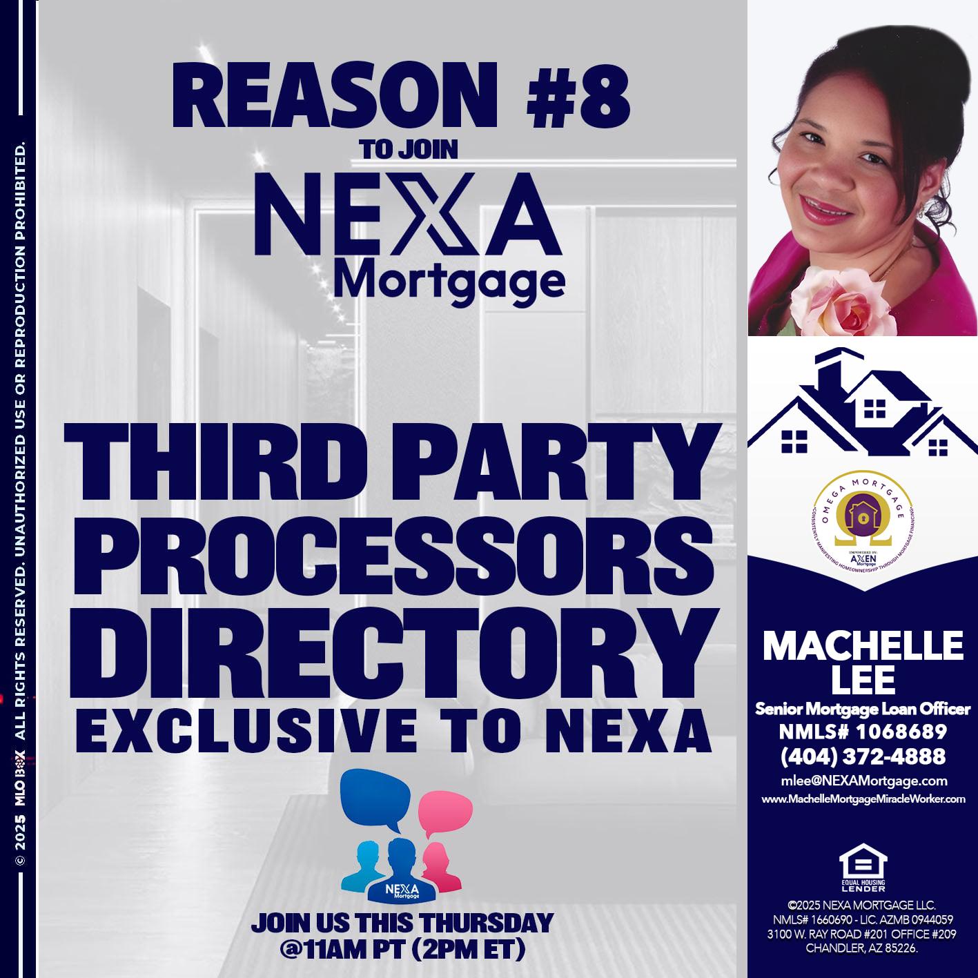 REASON 8 - Machelle Lee -Reverse and Residential Mortgage Loan Expert