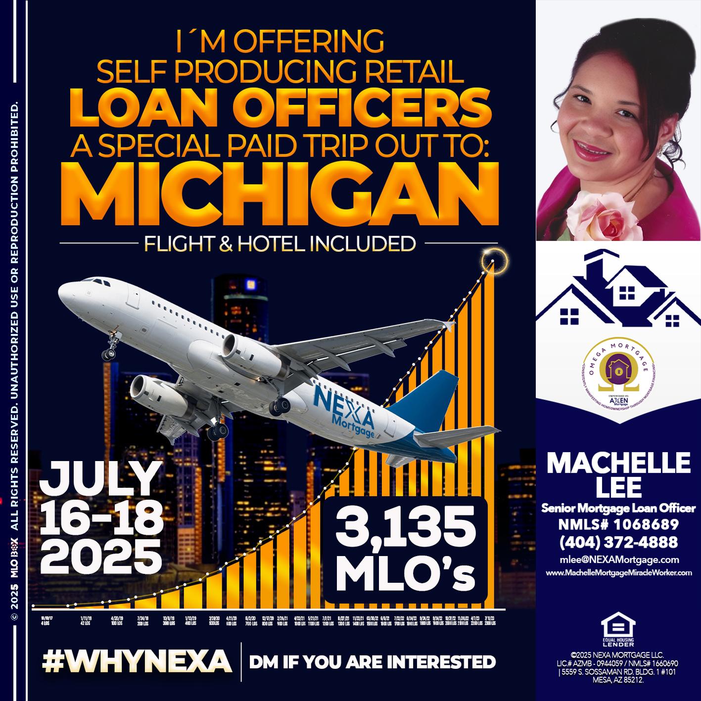 MICHIGAN TRIP - Machelle Lee -Reverse and Residential Mortgage Loan Expert