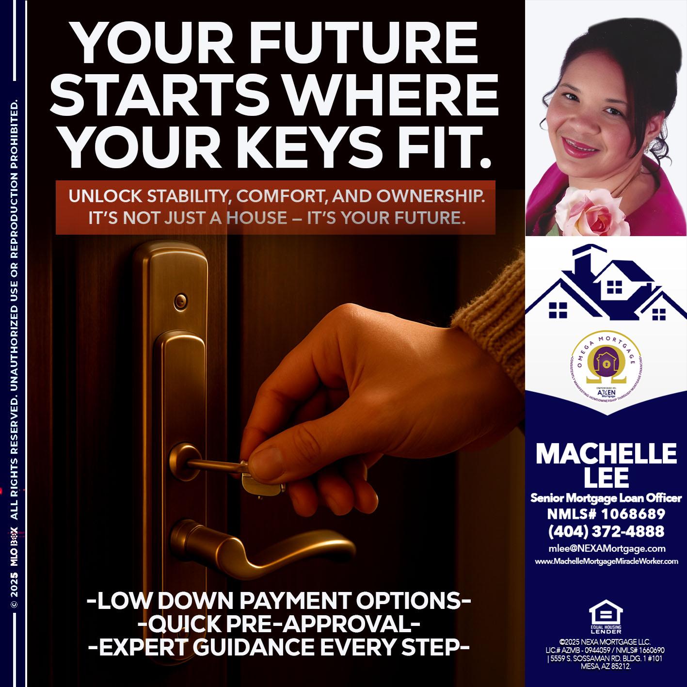 YOUR FUTURE - Machelle Lee -Reverse and Residential Mortgage Loan Expert