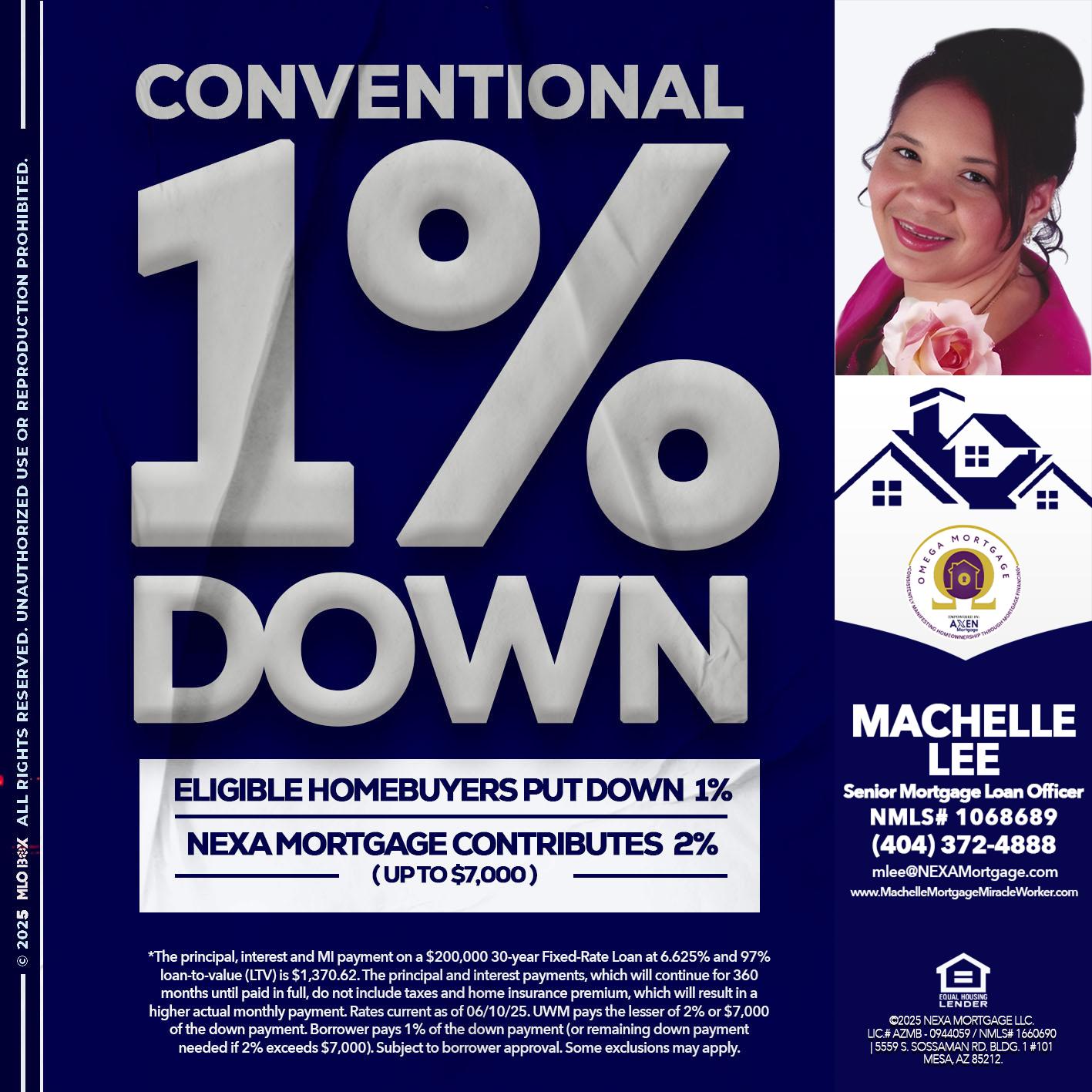 CONVENTIONAL - Machelle Lee -Reverse and Residential Mortgage Loan Expert
