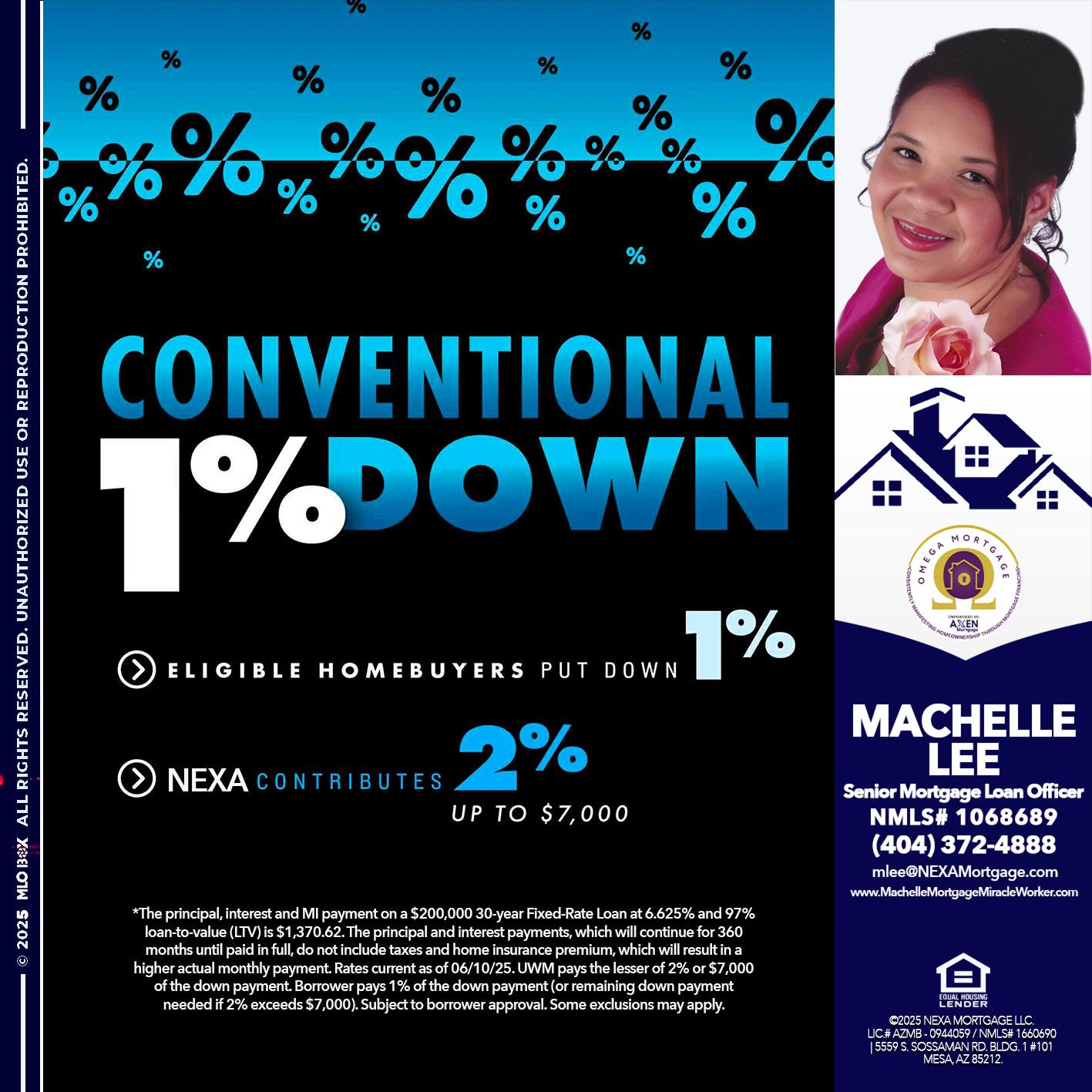 conventional - Machelle Lee -Reverse and Residential Mortgage Loan Expert