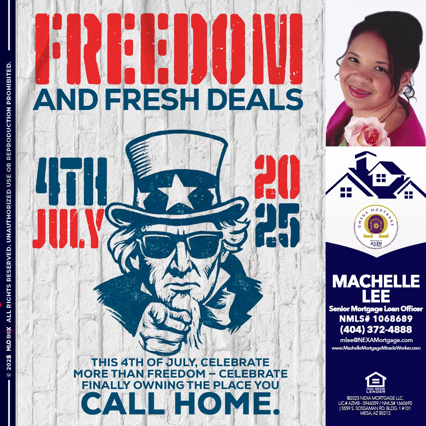 FREEDOM - Machelle Lee -Reverse and Residential Mortgage Loan Expert