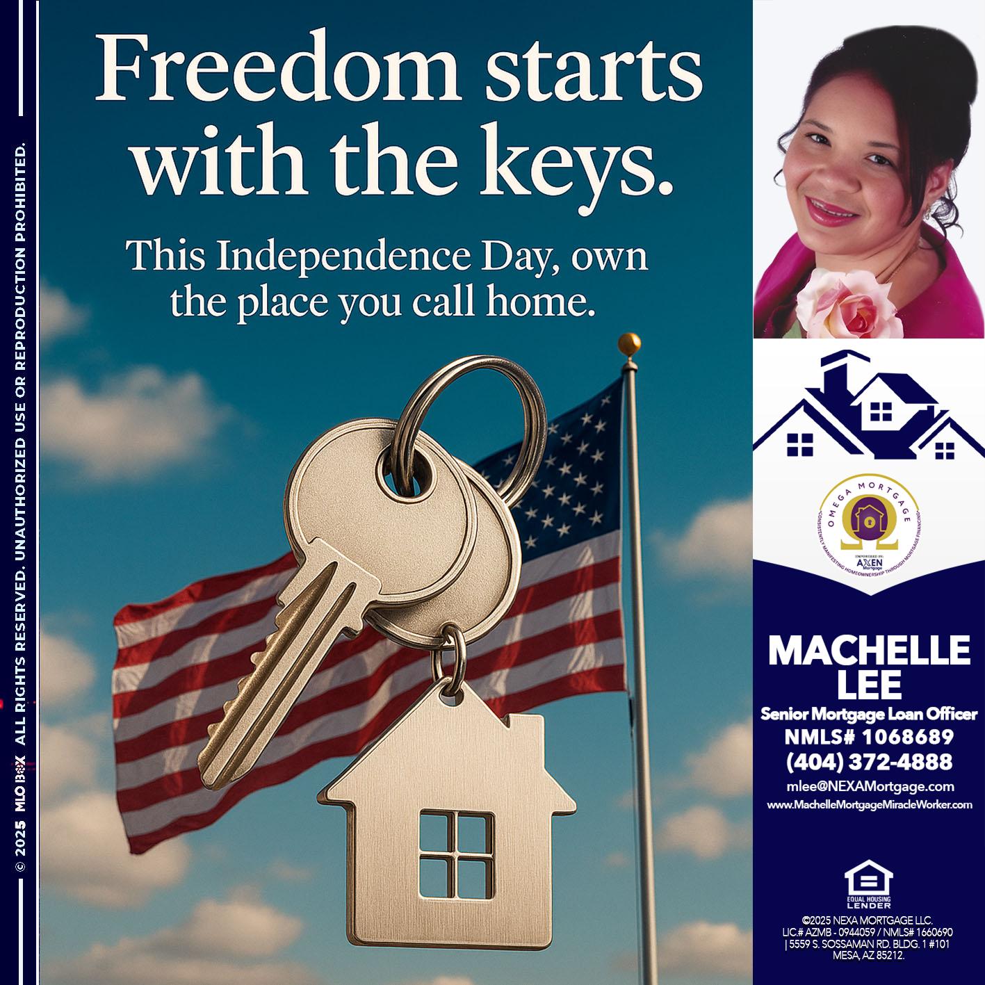 FREEDOM STARTS - Machelle Lee -Reverse and Residential Mortgage Loan Expert