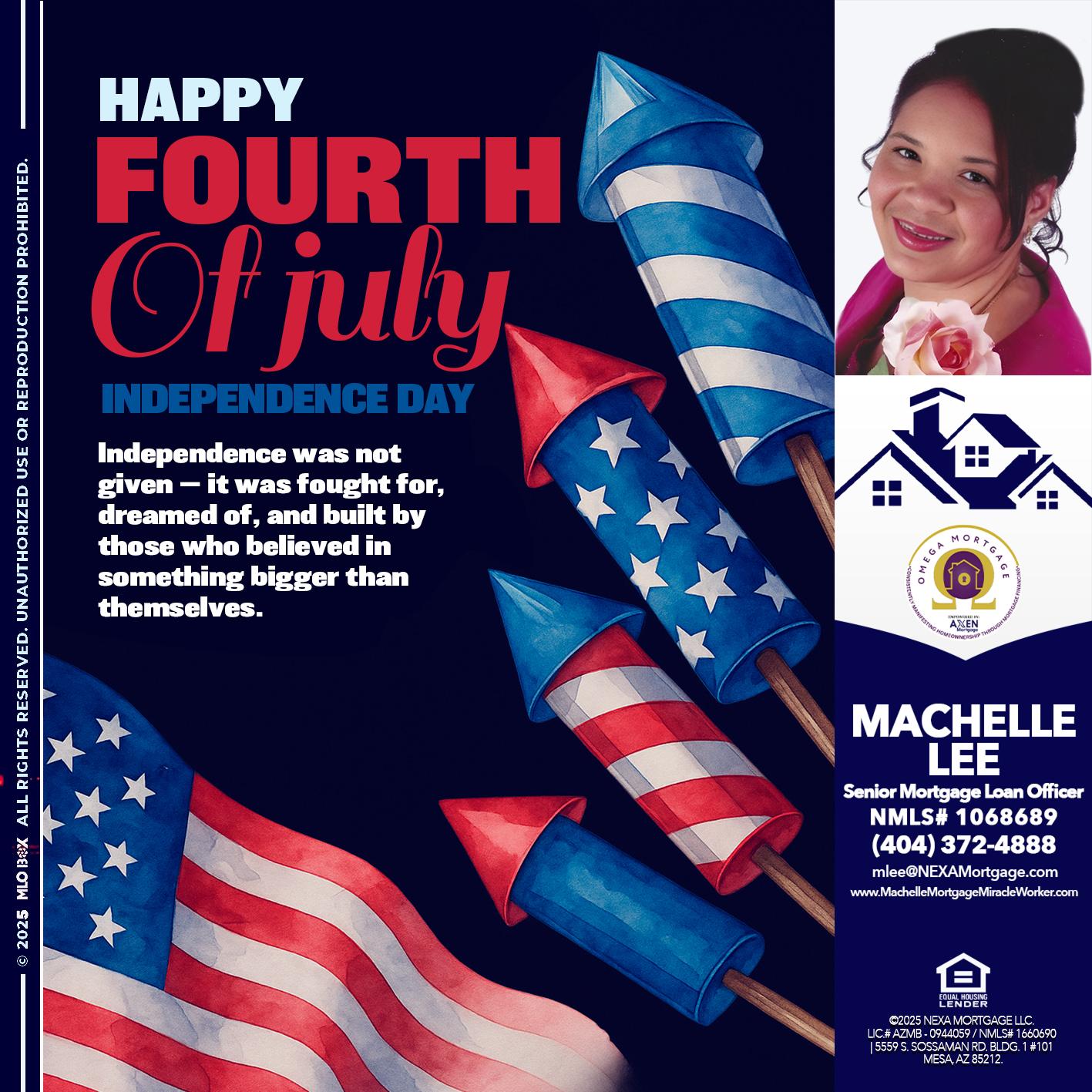 happy fourth - Machelle Lee -Reverse and Residential Mortgage Loan Expert