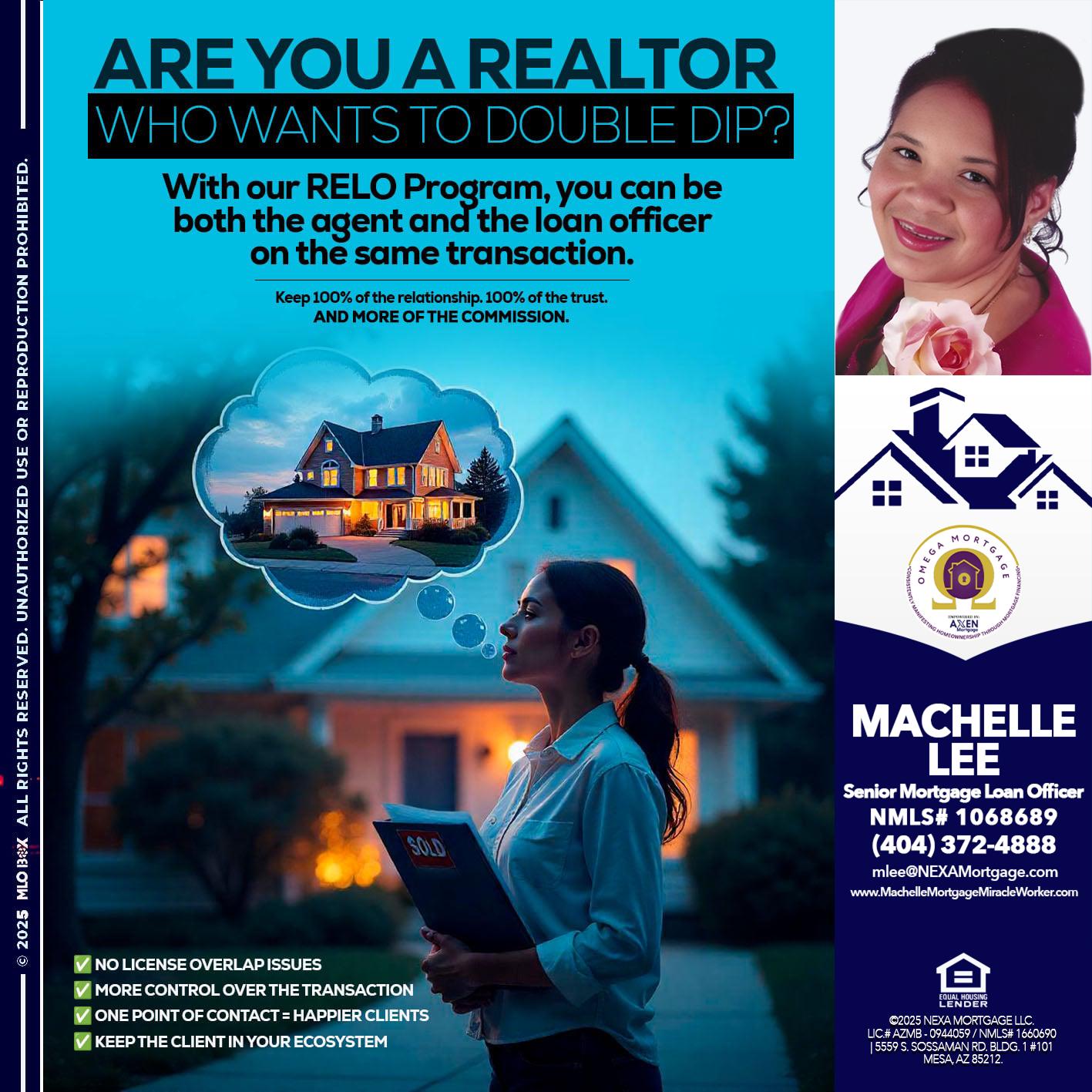 Are you a Realtor? - Machelle Lee -Reverse and Residential Mortgage Loan Expert
